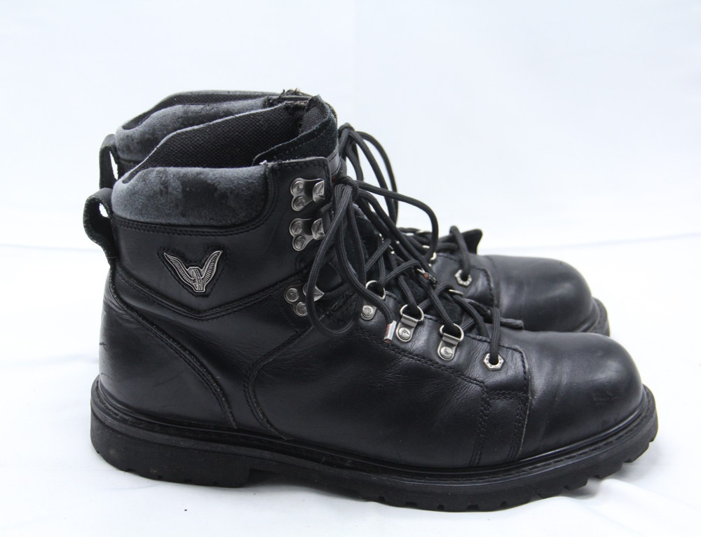 Thorogood Boots Men's Size 13 M Black Leather Soft Toe Motorcycle 824-6902